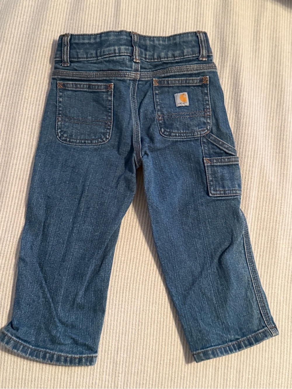 Carhartt Boys Blue Denim Carpenter Pants